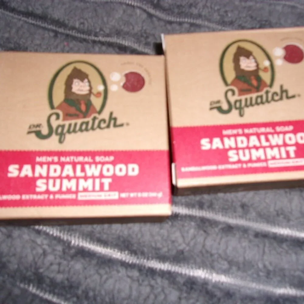 DR. SQUATCH Men's All Natural Bar Soap - Sandalwood Summit Bundle of 2